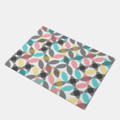 Farblich, modern, fröhlich, kreisförmig fußmatte (Schrägansicht)