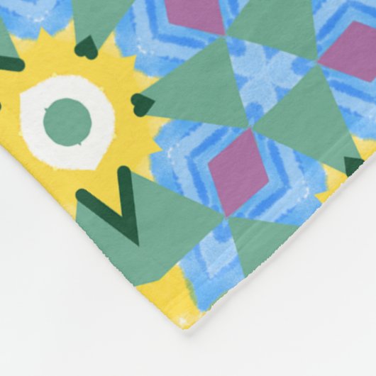 Farblich Niedlich Gemustert Fleecedecke (Ecke)