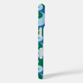 Farblich Niedlich Retro Yin Yang Blue Personalisie Case-Mate iPhone Hülle (Rückseite / Rechts)