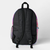 Farblich personalisiert bedruckter rucksack (Rückseite)