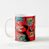Farblich, Pop, Kaffeemaschinen, Monogramm Kaffeetasse (Links)