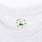 Farblich Recycelnd Garbage Trucks & Bins Etiketten (Befestigt)