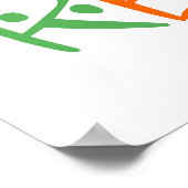 Farblich Recycelnd Poster (Ecke)