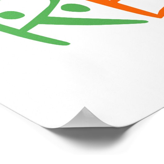 Farblich Recycelnd Poster (Ecke)