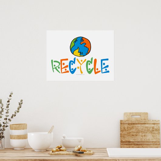 Farblich Recycelnd Poster (Küche)