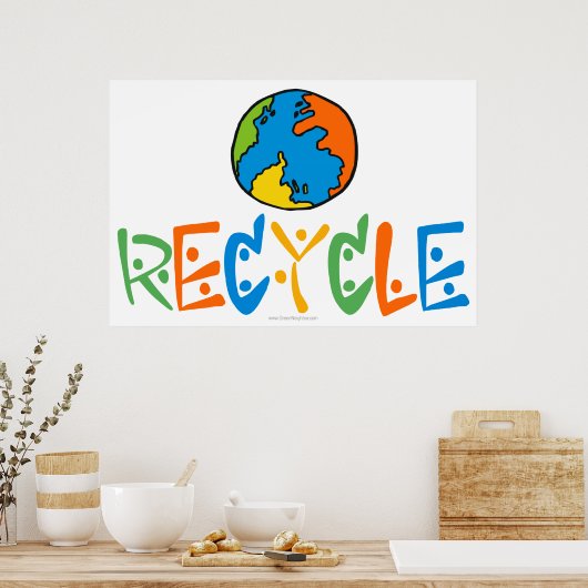 Farblich Recycelnd Poster (Küche)