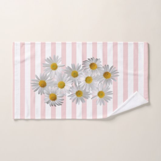 Farblich, romantisch, Streifen, Blume Badhandtuch Set (Handtuch)