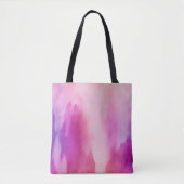 Farblich rosa und Lila Wasserfarbe Positiver Berei Tasche (Vorderseite)