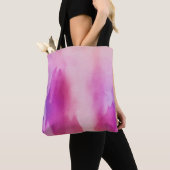 Farblich rosa und Lila Wasserfarbe Positiver Berei Tasche (Von Nahem)