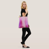 Farblich rosa und Lila Wasserfarbe Positiver Berei Tasche (Am Model)