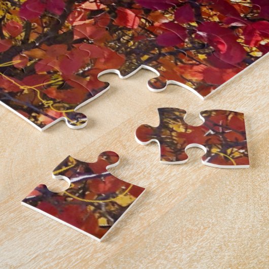 Farblich rot und gelb puzzle (Seite)