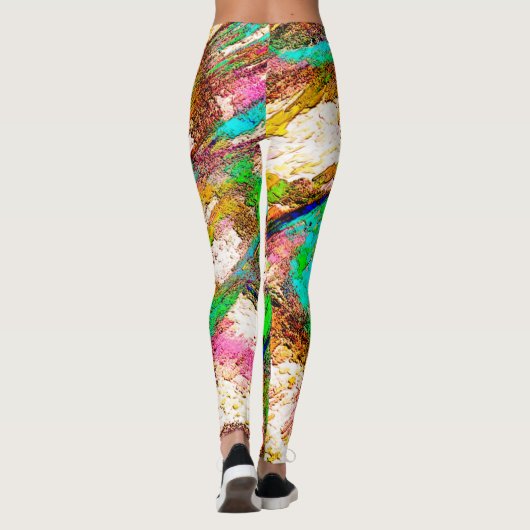 Farblich - rustikal und grob wie grob leggings (Rückseite)