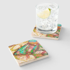 Farblich - rustikal und grob wie grob steinuntersetzer