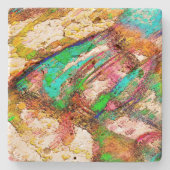 Farblich - rustikal und grob wie grob steinuntersetzer (Vorderseite)