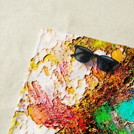 Farblich - rustikal und grob wie grob strandtuch (Beispiel)