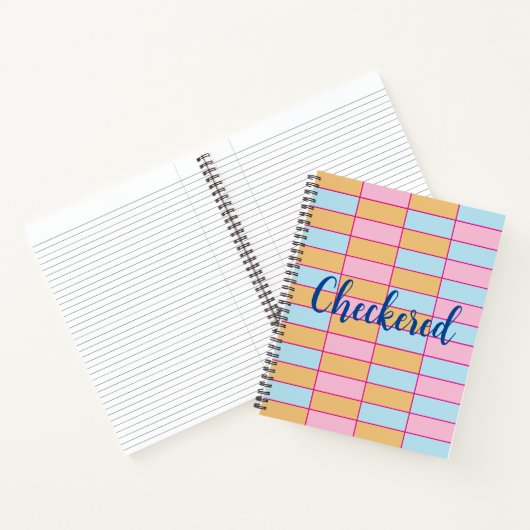 Farblich überprüft notizblock (Innenseite)