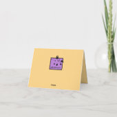 Farblich und fröhlich Pastell Danke Karte (Rückseite)