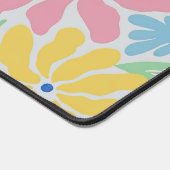 Farblich und hell Abstrakte Blume Schreibtischunterlage (Ecke)