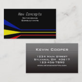 Farblich und modern visitenkarte (Vorne/Hinten)