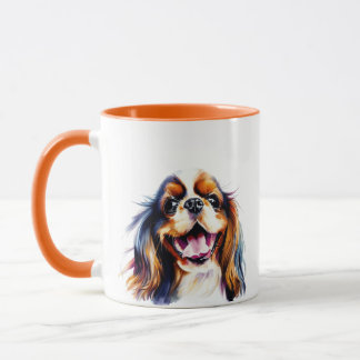 Farblich und niedlich Cavalier King Charles Spanie Tasse