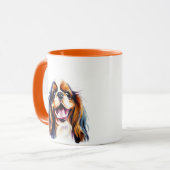 Farblich und niedlich Cavalier King Charles Spanie Tasse (Vorderseite Links)