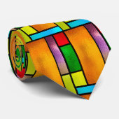 Farblich verklebtes Glas Krawatte (Gerollt)