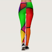 Farblich verklebtes Glas Leggings (Rückseite)