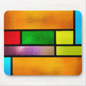 Farblich verklebtes Glas Mousepad (Vorne)