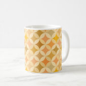 Farblich Vintag: abstraktes Muster. Kaffeetasse (VorderseiteRechts)