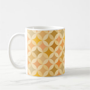 Farblich Vintag: abstraktes Muster. Kaffeetasse