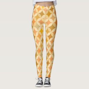 Farblich Vintag: abstraktes Muster. Leggings