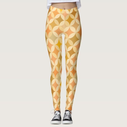 Farblich Vintag: abstraktes Muster. Leggings (Vorderseite)