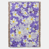 Farblich Vintag: Muster nahtloser Blume Decke (Vorderseite Vertikal)