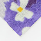 Farblich Vintag: Muster nahtloser Blume Fleecedecke (Ecke)