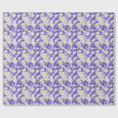 Farblich Vintag: Muster nahtloser Blume Geschenkpapier (Flach)