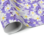 Farblich Vintag: Muster nahtloser Blume Geschenkpapier (Rolleneckpunkt)