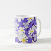 Farblich Vintag: Muster nahtloser Blume Kaffeetasse (VorderseiteRechts)