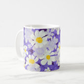 Farblich Vintag: Muster nahtloser Blume Kaffeetasse (Vorderseite Links)
