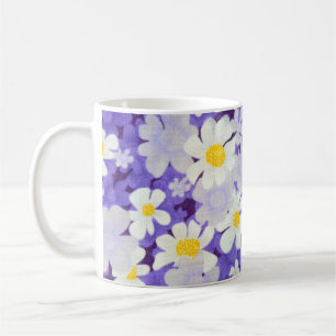 Farblich Vintag: Muster nahtloser Blume Kaffeetasse