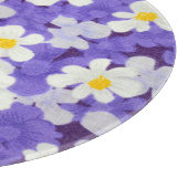 Farblich Vintag: Muster nahtloser Blume Schneidebrett (Ecke)