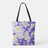 Farblich Vintag: Muster nahtloser Blume Tasche (Rückseite)