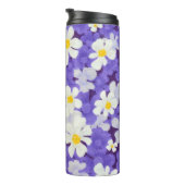 Farblich Vintag: Muster nahtloser Blume Thermosbecher (Nach rechts gedreht)