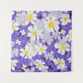 Farblich Vintag: Muster nahtloser Blume Wandteppich (Vorderseite (Horizontal))