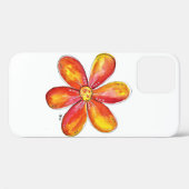 Farblich weißes Orange und Gelb Case-Mate iPhone Hülle (Rückseite (Horizontal))