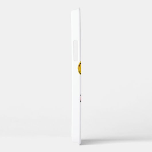 Farblich weißes Orange und Gelb Case-Mate iPhone Hülle (Rückseite / Rechts)