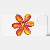 Farblich weißes Orange und Gelb Case-Mate iPhone Hülle (Rückseite (Horizontal))