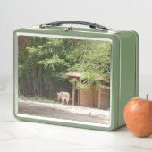 Farblich, Zebra und Blumen, Metallspeise Metall Brotdose (Beispiel)