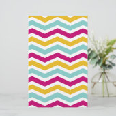 Farblich Zickzack Briefpapier (Stehend Vorderseite)