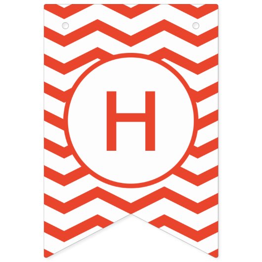 Farblich Zickzack Wimpelkette (Zweite Fahne)