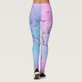 Farbliche Abstrakte Farbmuster Leggings (Rückseite)
